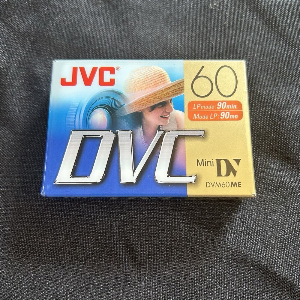JVC DVM60ME Mini DV Digital Video Cassette Tape 60ME OVC - New/Sealed